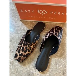 NIB Katy Perry Collections Evie Mule Leopard Print Size 8.5 NEW Slide Shoe Women